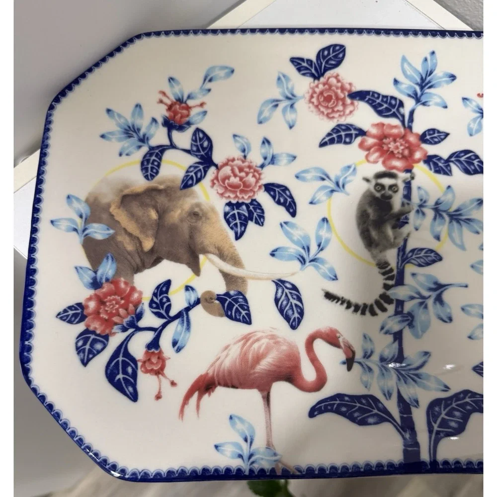 Anthropologie Nature Table Lou Rota Platter Lemur Elephant Flamingo Giraffe
